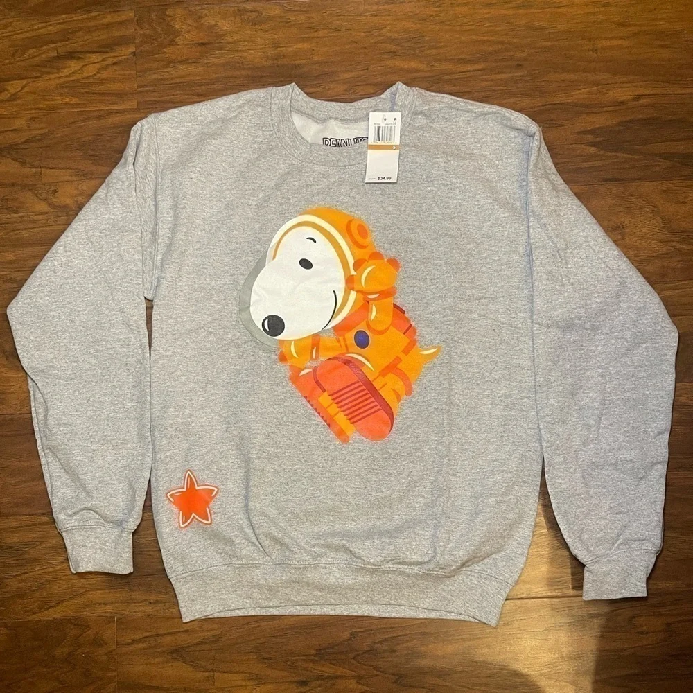 NWT Peanuts Crewneck Sweatshirt Size S - Picture 1 of 4